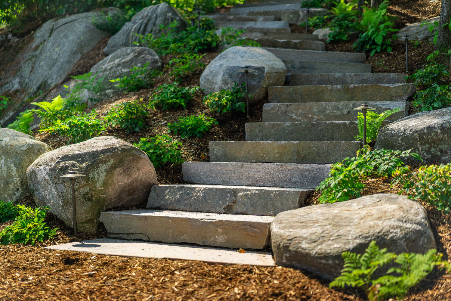 stone stair case