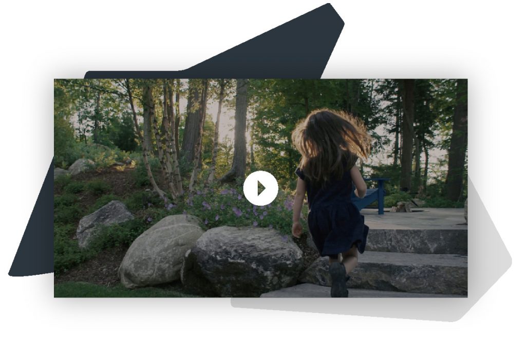 girl-running on stone pathway video